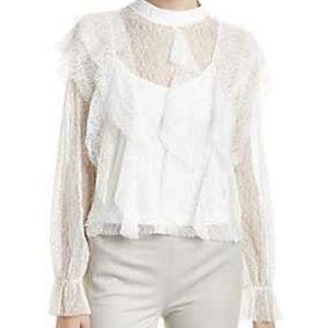 Gracia Long Sleeve Lace Blouse Ivory | Medium